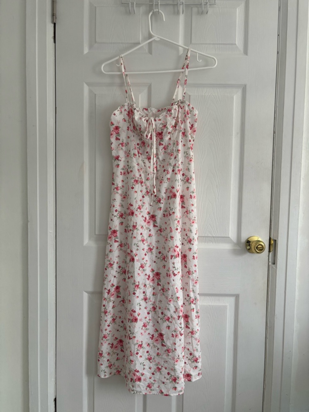 White Floral Slip Dress